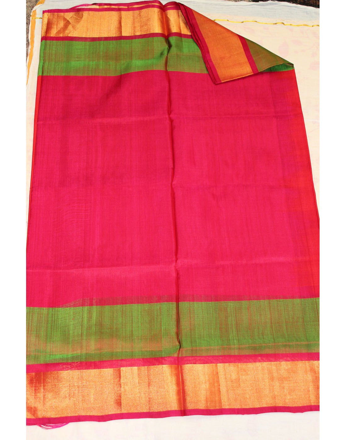 Pretty Pink Uppada Silk Saree