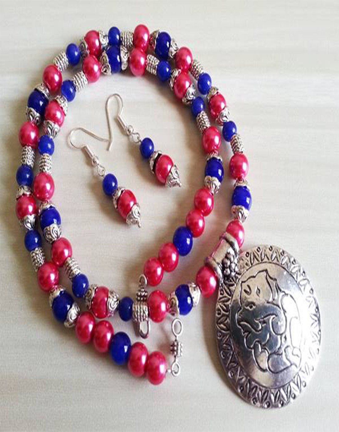 Pink Blue Bead Set