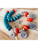 Sunflower With Colored Beads