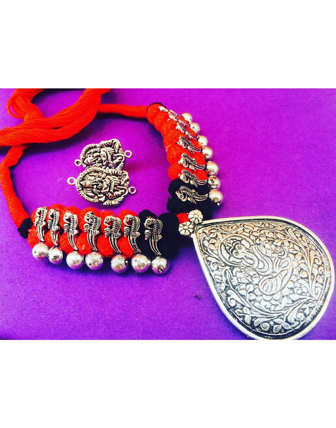 Thread With Ganesh Pendent Set