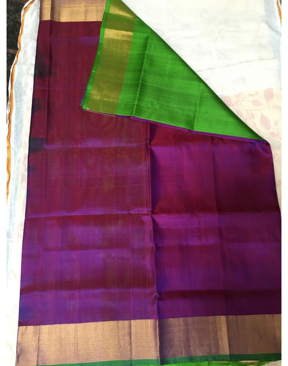 WineColoured Uppada Silk Saree